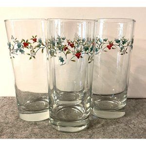 Set of 4 Phaltzgraff Winter Berry 6.25"  Tumblers  # 2586